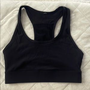 Black fabletics sports bra size small